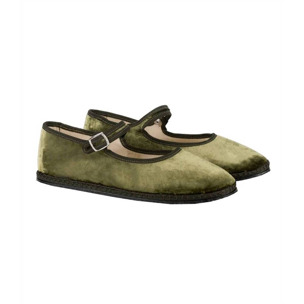 NEW VIBI VENEZIA women's mary jane silk velvet shoe in ofelia